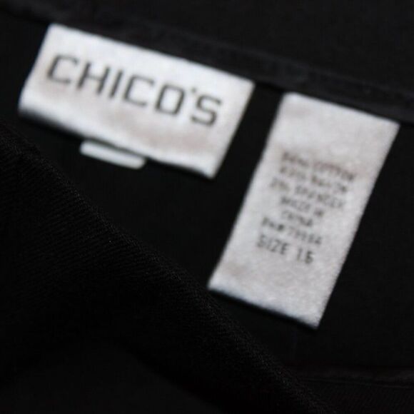 NWT Chico's Black the Ultimate Slim Fit Cropped Pants Women's Size Medium - Picture 10 of 14